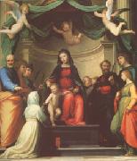 The Mystic Marriage of st Catherine of Siena,with Eight Saints (mk05) Fra Bartolommeo